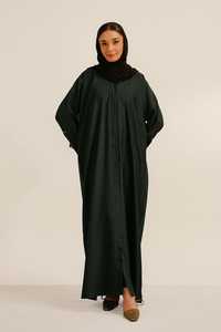 Abaya Musulmana Premium para Mujer, Ropa Islámica al por Mayor, Abaya Modesta de Longitud Completa, Transpirable, de Manga Larga, Abaya Abierta hasta el Suelo - Product Image 2