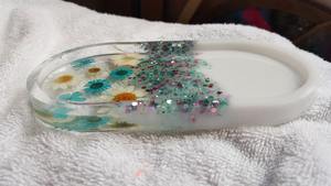 Bandeja de Resina Estilo Geoda con Lámina Dorada para Decoración de Hogar de Lujo y Exhibición de Joyas, Plato de Arte Hecho a Mano al por Mayor - Product Image 2