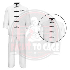 ชุดยูนิฟอร์มกังฟูศิลปะการต่อสู้สีขาว ผลิตในปากีสถาน คุณภาพสูง บริการ OEM ระบายอากาศได้ดี ผลิตจากโพลีเอสเตอร์ 100% สำหรับผู้ใหญ่ทุกเพศ - Product Image 3