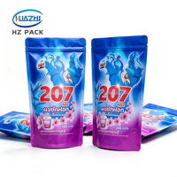 Sachet Doypack Personnalisé Imprimé avec Fermeture Éclair, Haute Qualité, Anti-Humidité, en Plastique, avec Poignée pour Lessive en Poudre