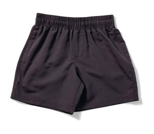 Shorts en tricot bleu uni pour homme, taille élastique, coupe mi-haute, décontracté - Product Image 4