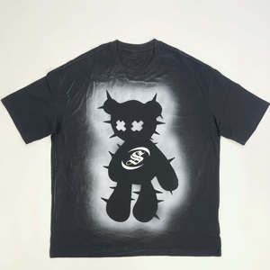 Custom Distressed Regular Fit 100% Cotton <b>Ringer</b> <b>T</b>-<b>Shirt</b> Silk Screen Printed Graphic Vintage Sun Faded Knitted Men - Product Image 2