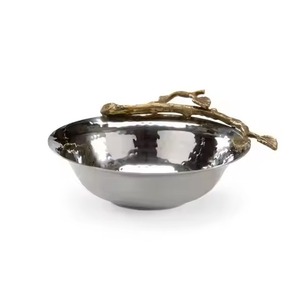 Contemporary Metal Dry Fruits Bowl Stylish Serving Dish Decorative Snack Holder Modern Table Accent Gift Product - Product Image 3