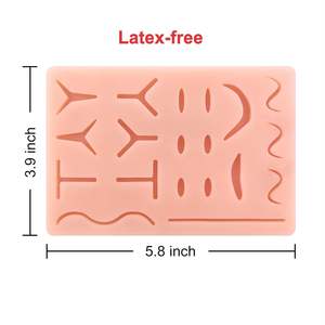 Kit de Sutura para Estudiantes de Medicina, 19 Heridas Pre-cortadas, Instrumentos Quirúrgicos, Hilos, Agujas, Set de Práctica y Entrenamiento, Manual, Reutilizable - Product Image 2