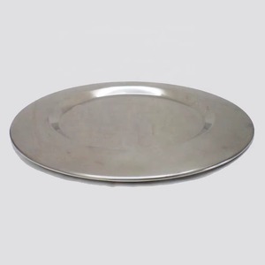 Assiette et plat ronds en acier inoxydable, design créatif, vaisselle artisanale, assiette de présentation, accessoires de cuisine - Product Image 3
