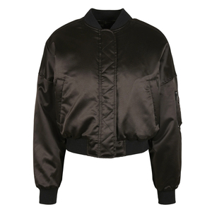 Chaqueta Varsity de Satén para Mujer de Primera Calidad, Talla Personalizada, el Mejor Diseño, Cómoda y Transpirable, Chaquetas de Satén para Dama, OEM - Product Image 1