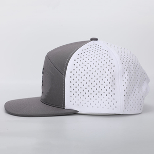 Casquette Snapback OARH INT INDUSTRY 2026 Elite Unisexe Noire à 5 Panneaux, Visière Plate, Broderie Personnalisée, Patch, Trous Découpés au Laser, 100% Polyester - Product Image 4