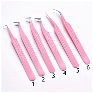 Pinzas Profesionales Duraderas para Pestañas de Acero Inoxidable, Diseño Personalizable OEM, Clip con Punta Dentada Blanca Impresa, Precisión - Product Image 4