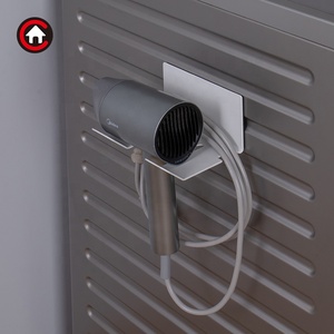 <span class=keywords><strong>Support</strong></span> mural magnétique pour sèche-cheveux avec rangement pour cordon, organisateur de salle de bain pour machine à laver - Product Image 6