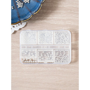 Parti coreane per unghie in metallo cosmetico 6 tipi di sfere in acciaio inossidabile - Product Image 1