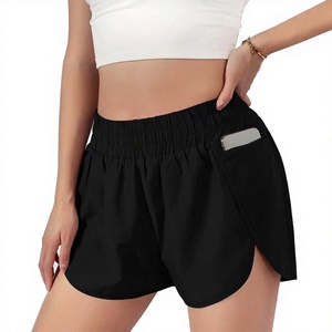 High Waist Breathable Workout Shorts Pockets Butt Lift Moisture Wicking Four-Way <b>Stretch</b> Casual Style Seven Colors XS 2XL OEM - Product Image 1