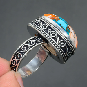 Copper Oyster Vintage Handmade <b>Ring</b> <b>Statement</b> <b>Ring</b> Antique Style Artisan Jewelry for Women - Product Image 2