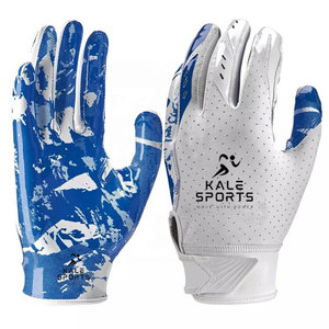Gants de football américain de qualité supérieure à doigts entiers avec logo et taille personnalisés, durables pour les sports de plein air, prix abordable - Product Image 1