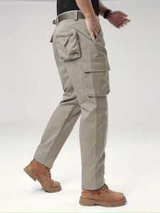 Pantalon cargo d'été pour homme grande taille, style hip-hop, décontracté, 100% coton, 4 poches, coupe ample, logo personnalisé, haute qualité - Product Image 2