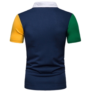 Polo personnalisé pour homme, rouge, respirant, à manches courtes, couleur unie, tricoté, décontracté - Product Image 6