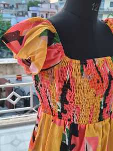Vestido Maxi de Algodón Estampado Cómodo y Ligero para Mujer, Estilo Ajustado y Evase, Vestido Casual para Playa o Fiesta, Venta al Por Mayor - Product Image 3