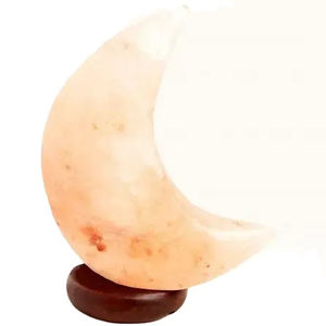 Lampes en sel de l'Himalaya de qualité supérieure en gros, lampes en sel rose de l'Himalaya authentiques sculptées en forme de croissant de lune - Product Image 1
