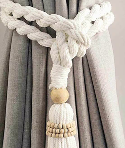 Cotton Rope Curtain Buckle Holdbacks Curtain Factory Direct Sales Modern Rope Curtain Ticback Holder Top Prices - Product Image 6