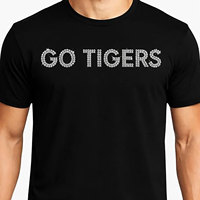 T-shirt Homme Personnalisé en Coton 100% Écologique Anti-UV Respirant Léger avec Strass Tissés et Cristaux Bling Formels