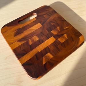 Tabla de Cortar de Madera Dura Natural de Acacia, Rectangular, Duradera, de 1.2 cm de Grosor, Apta para Lavavajillas, Tabla de Cocina Hecha a Mano para Preparación de Alimentos - Product Image 5