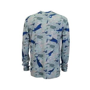 Vêtements de pêche camouflage au design unique, vêtements de sport d'extérieur, vêtements en polyester et élasthanne, maillots de pêche sublimés performants - Product Image 6