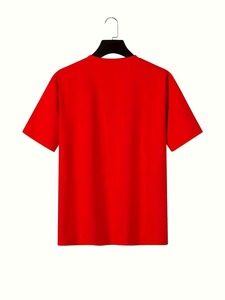 Wholesale Short Sleeve Customized Logo Sublimation Printing Knitted Crewneck <b>Men's</b> T-Shirts Slim Fit Quick Dry Breathable - Product Image 2