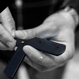 Rasoir professionnel à double anneau pour hommes, rasoir droit pour le visage, le corps et le maillot, rasoir à lame unique pour hommes - Product Image 3