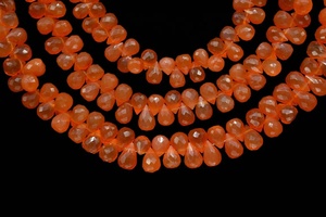 Carnelian Faceted Drops Shape Beads 5*8mm with 0.50mm Hole 8 Inches Length for <b>Bracelet</b> & Necklace Jewelry Making - Product Image 5
