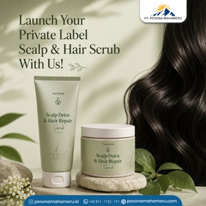 Natural Herbal Scalp & <b>Hair</b> Scrub <b>Exfoliating</b> <b>Hair</b> Care Scrub Botanical Formula for Private Label Brands - Product Image 1