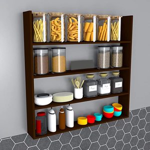 Étagère rectangulaire en bois minimaliste Madera Finekraft, à fixer au mur, décoration de meubles pour la cuisine, facile à déplacer, durable, utilisation en intérieur - Product Image 2
