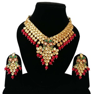 Women's Trendy Alloy Party Wear Engagement Anniversary Wedding Choker Earrings Set Copper 18K Gold Plated Zircon Jewelry - Product Image 1