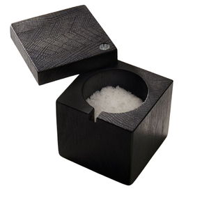 Boîte à sel et sucrier en bois écologiques avec rangement pour cuillère, faits à la main, compatibles lave-vaisselle, design moderne pour la cuisine domestique - Product Image 3