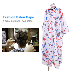 Delantales de Peluquería, Capas para Cortar el Cabello, Bata Impermeable de Poliéster, Toalla de Algodón, Capa de Peluquería de Color Verde con Logotipo - Product Image 2