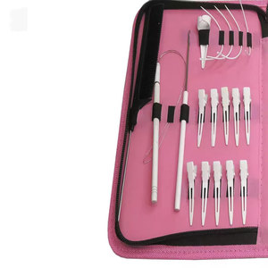 Kit professionnel d'extensions capillaires Micro-Link avec pinces en acier inoxydable, outils pour extensions adhésives, outil à boucles, aiguille à crochet - Product Image 3