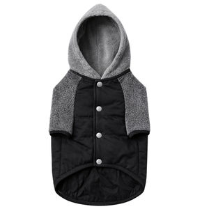 Chaquetas casuales de invierno sin mangas con botones estilo universitario, las más demandadas y más vendidas, abrigos con capucha para perros. - Product Image 4