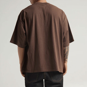 Camiseta Oversize para Hombre Estilo Ruff, Algodón Lavado Vintage, Streetwear Oversize, Tejido Grueso, Cuello Redondo, Moda Casual, Suave - Product Image 6