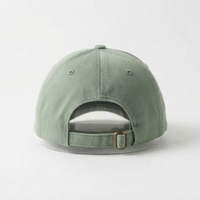Casquette de baseball verte à 6 panneaux avec logo brodé lettre A sur le devant, unisexe, ajustement réglable, style décontracté, pour adulte