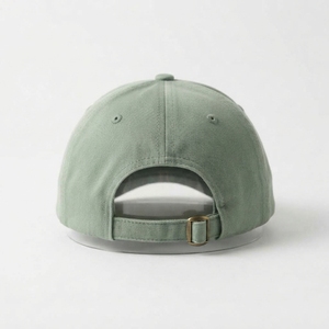 <b>Green</b> 6-Panel Baseball Cap With Embroidered Letter A Front Logo Unisex Adjustable Fit Casual Style Adult Hat - Product Image 2