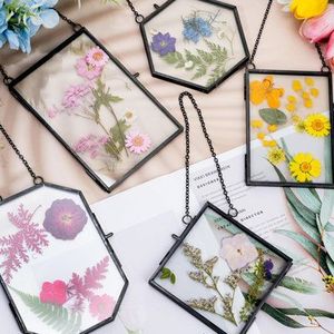 Home Decor Glass & Metal Hanging Picture <b>Frame</b> for Wall Decoration, with 2 Sides Glass Customized Photo <b>Frames</b> - Product Image 2