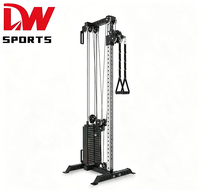 DW SPORTS Tour de musculation murale en métal avec pile de poids, système de câbles multifonctionnel pour salle de sport à domicile, équipement d'entraînement physique
