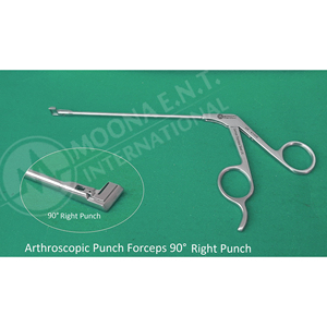 90 °   Pinzas de perforación para artroscopia, puntas de perforación derecha e izquierda, longitud de trabajo 13 cm, instrumentos quirúrgicos ortopédicos - Product Image 2