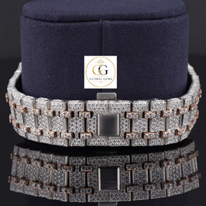 Direct Factory Supply Iced Out Hip Hop Luxury Watch Perfect for Collectors Rubber Strap and Events Available for Bulk Quantity - Product Image 6