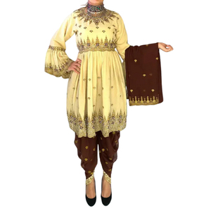 Vestidos Afganos y Pakistaníes Tradicionales de Buena Calidad con Logotipo Personalizado, Diseños Étnicos Tribales Únicos, Vestidos Afganos Kuchi con Encaje y Pliegues - Product Image 1