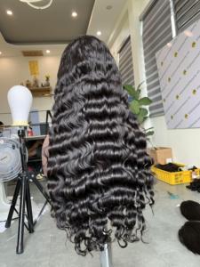 Perruque à Double dessin océan ondulé 100% cheveux humains péruviens VNHL - Product Image 6