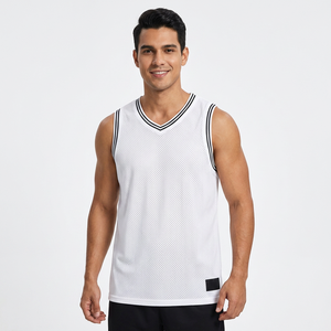 Débardeurs personnalisés pour hommes avec logo, respirants, en Spandex/Polyester, ajustés, pour la musculation, débardeur de sport pour hommes - Product Image 2