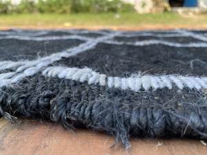 Tapis de couloir moderne en chanvre et jute tissé à la main, naturel, écologique, lavable, à poils ras, tapis de zone en jute pour cuisine, taille personnalisée - Product Image 5