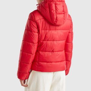 Women <b>Cropped</b> <b>Puffer</b> <b>Jacket</b> Short Quilted Winter Coat Full Zip Warm Fashion Outerwear Lightweight Soft Casual Wear OEM ODM - Product Image 3