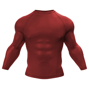 T-shirt de compression respirant de haute qualité avec logo personnalisé, t-shirt moulant pour hommes, vêtements de sport pour hommes pour la gym et les entraînements. - Product Image 6
