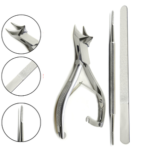 Cortauñas de Uñas de los Pies con Forma de Luna, Cortador de Uñas Resistente, Lima y Levantador de Uñas Encarnadas, Herramientas de Podología - Product Image 1
