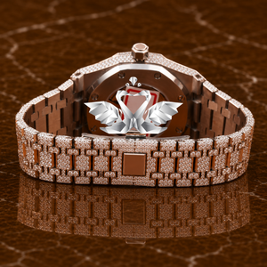 Reloj de Lujo para Hombre, Mecánico, con Moissanita, Clásico, de Moda, Edición Limitada, Correa de Goma, Analógico, de Acero Inoxidable - Product Image 4